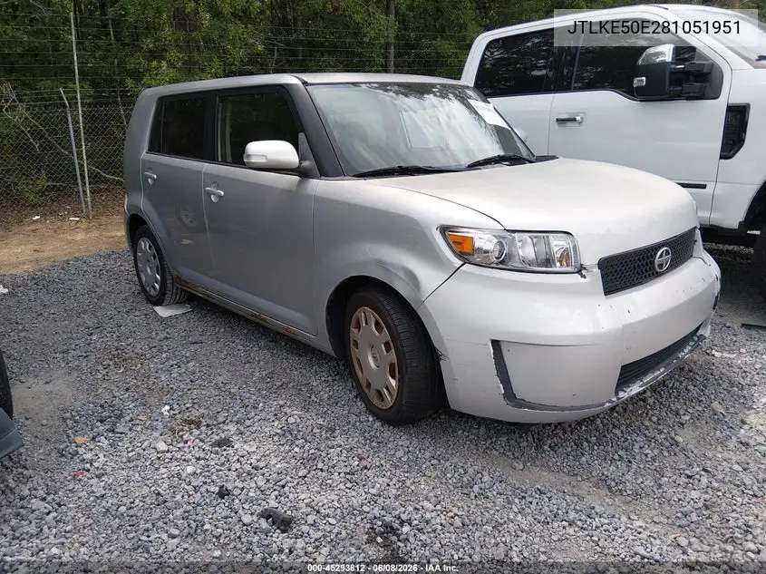 2008 Scion Xb VIN: JTLKE50E281051951 Lot: 45293812