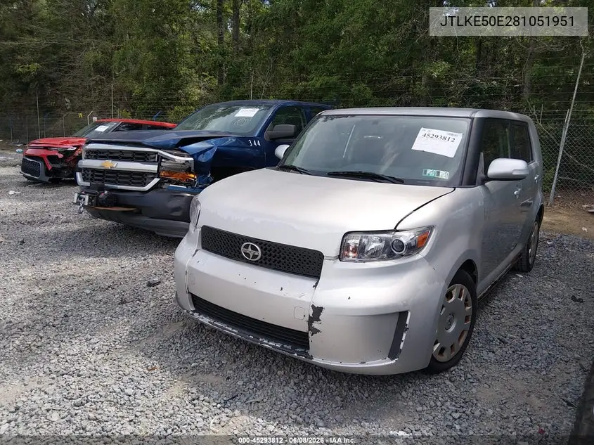 2008 Scion Xb VIN: JTLKE50E281051951 Lot: 45293812
