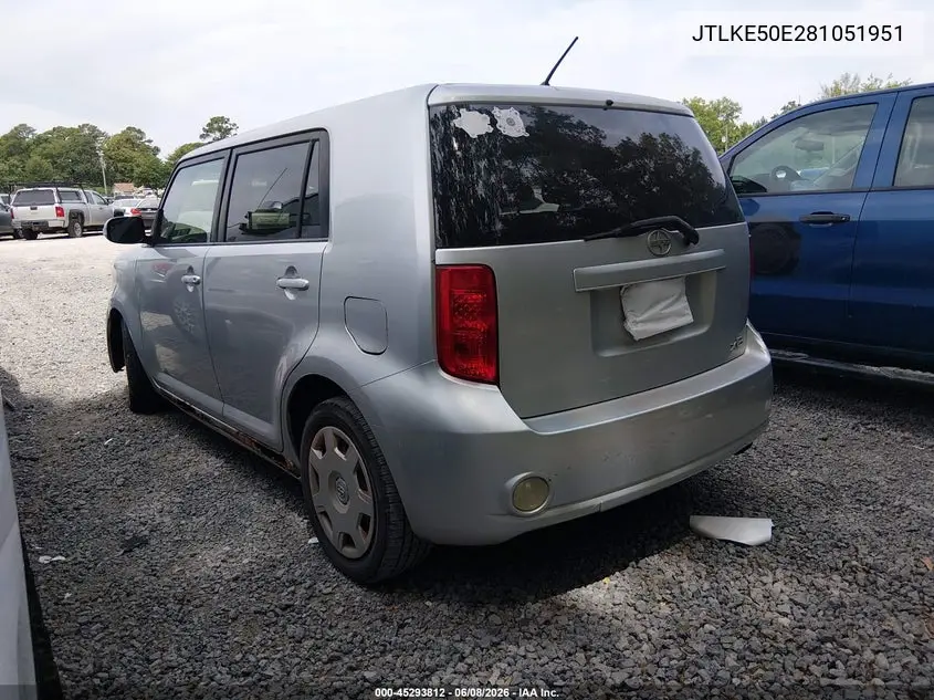 2008 Scion Xb VIN: JTLKE50E281051951 Lot: 45293812