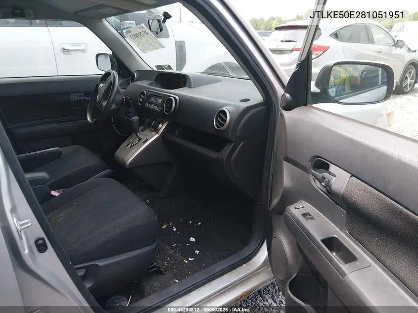 2008 Scion Xb VIN: JTLKE50E281051951 Lot: 45293812