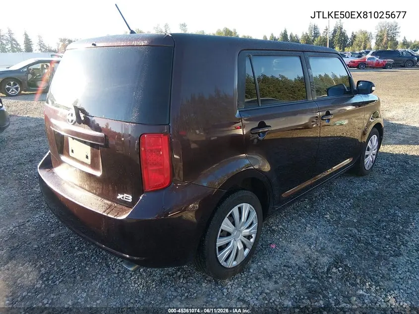 2008 Scion Xb VIN: JTLKE50EX81025677 Lot: 45361074
