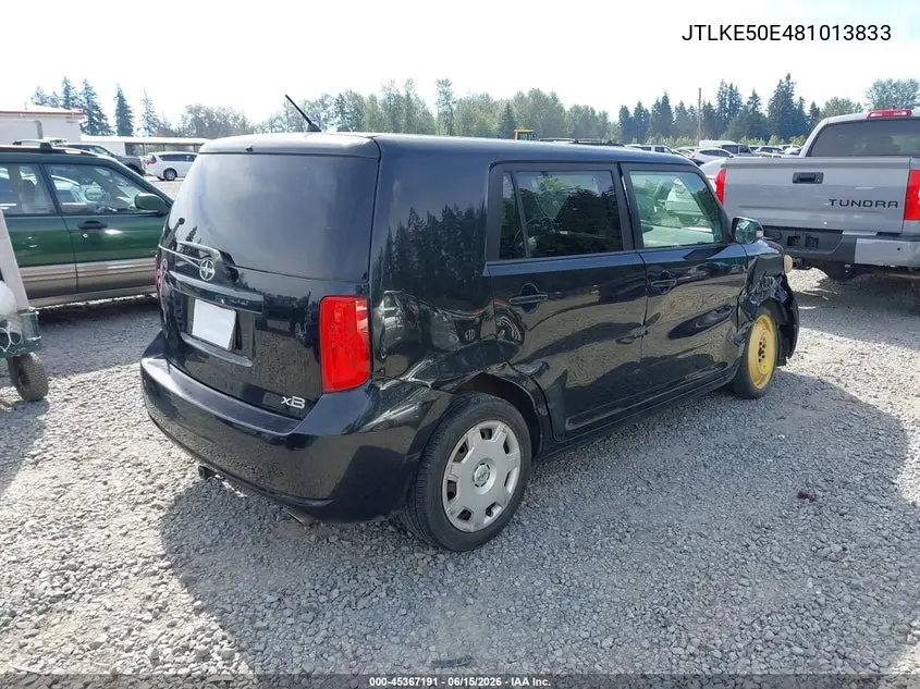 2008 Scion Xb VIN: JTLKE50E481013833 Lot: 45367191