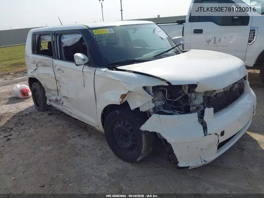 2008 Scion Xb VIN: JTLKE50E781020016 Lot: 45462464