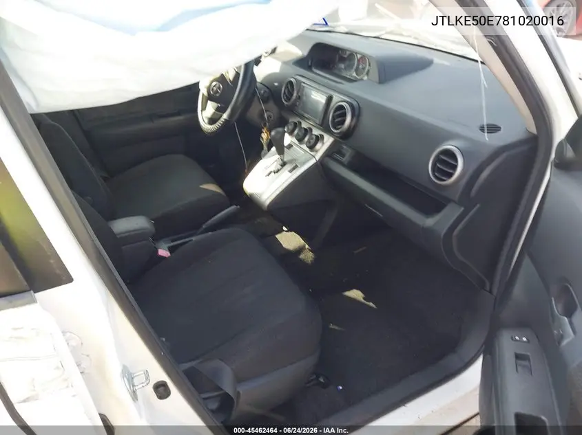 2008 Scion Xb VIN: JTLKE50E781020016 Lot: 45462464