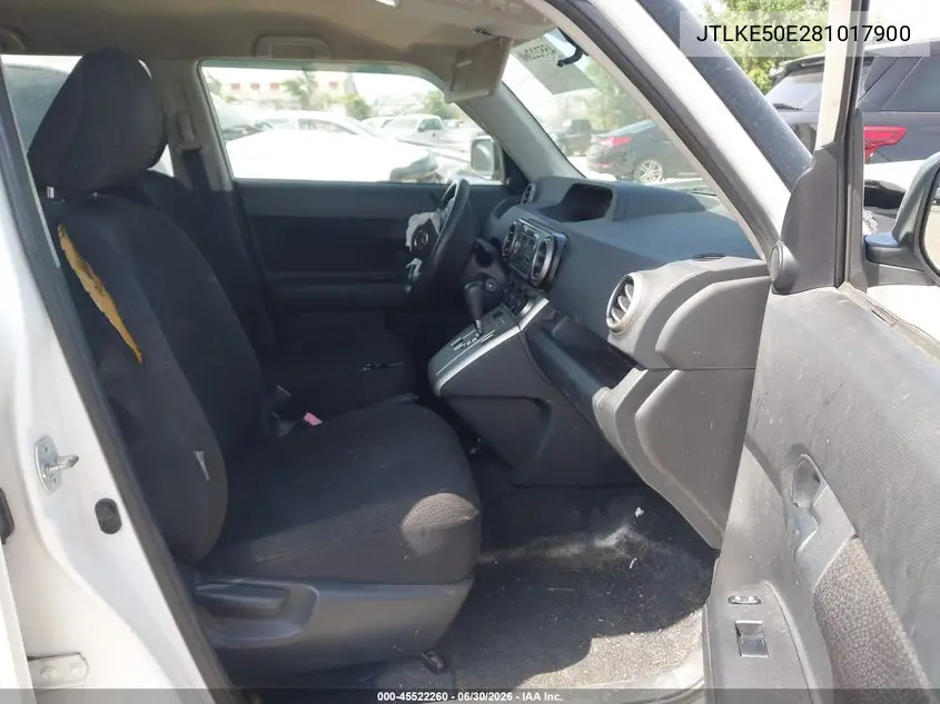2008 Scion Xb VIN: JTLKE50E281017900 Lot: 45522260