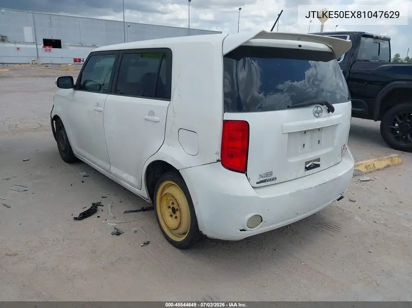 2008 Scion Xb VIN: JTLKE50EX81047629 Lot: 45544649