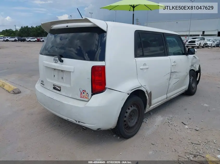 2008 Scion Xb VIN: JTLKE50EX81047629 Lot: 45544649