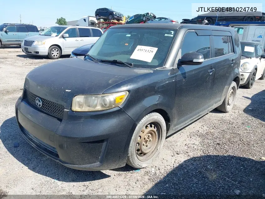 2008 Scion Xb VIN: JTLKE50E481024749 Lot: 45571329