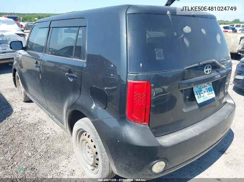 2008 Scion Xb VIN: JTLKE50E481024749 Lot: 45571329