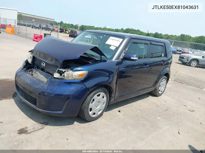 2008 Scion Xb VIN: JTLKE50EX81043631 Lot: 45603504