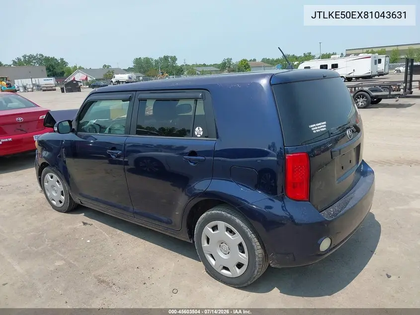 2008 Scion Xb VIN: JTLKE50EX81043631 Lot: 45603504