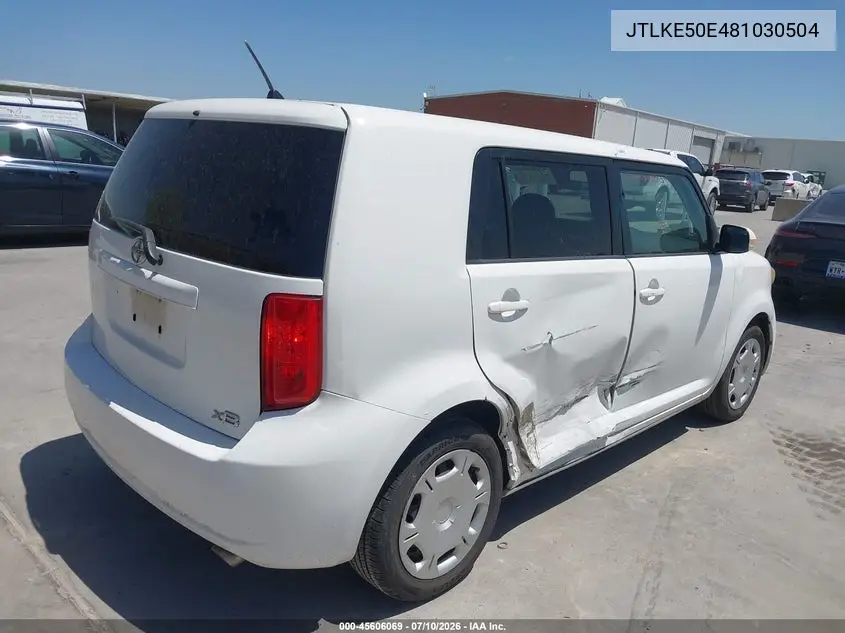 2008 Scion Xb VIN: JTLKE50E481030504 Lot: 45606069