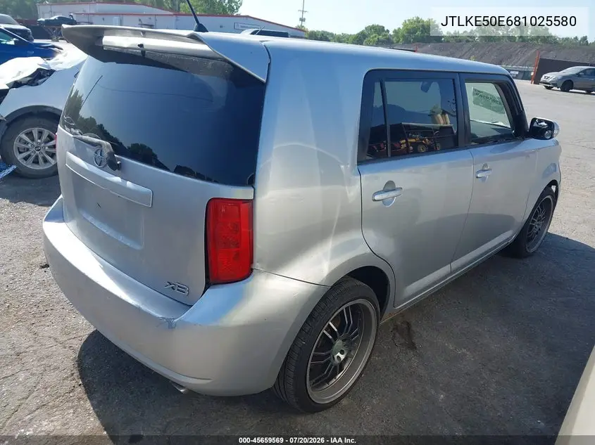2008 Scion Xb VIN: JTLKE50E681025580 Lot: 45659569