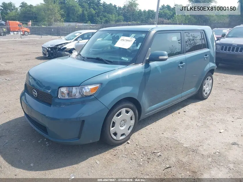 2008 Scion Xb VIN: JTLKE50EX81000150 Lot: 45670957