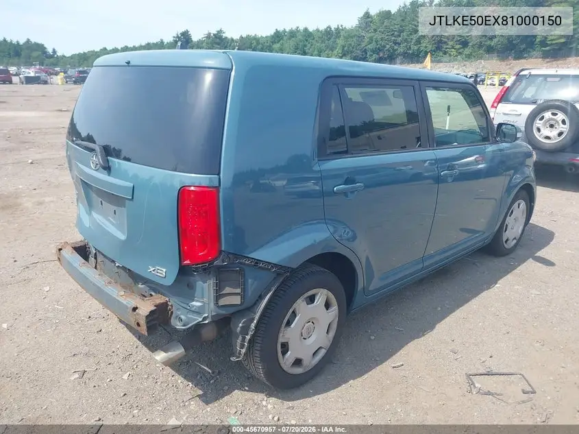 2008 Scion Xb VIN: JTLKE50EX81000150 Lot: 45670957