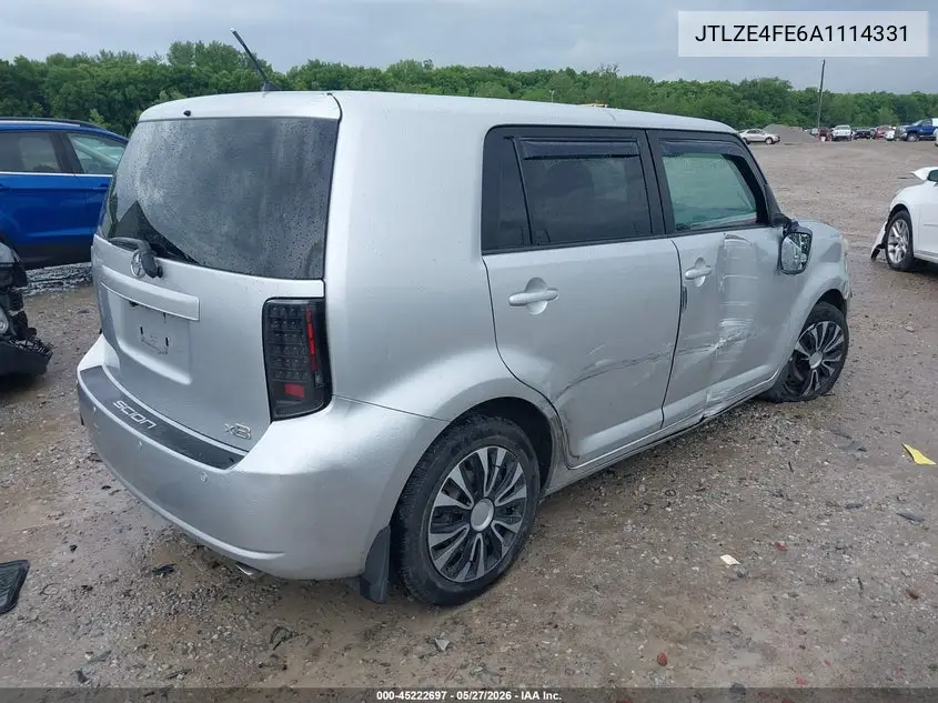 2010 Scion Xb VIN: JTLZE4FE6A1114331 Lot: 45222697