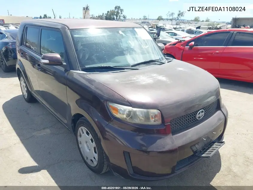 2010 Scion Xb VIN: JTLZE4FE0A1108024 Lot: 45251951