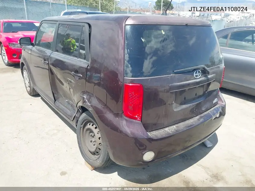 2010 Scion Xb VIN: JTLZE4FE0A1108024 Lot: 45251951