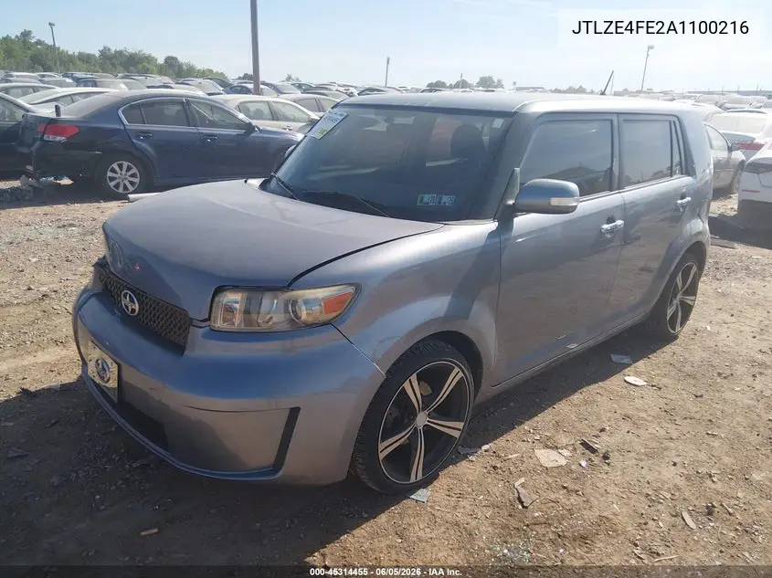 2010 Scion Xb VIN: JTLZE4FE2A1100216 Lot: 45314455