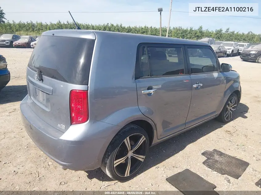 2010 Scion Xb VIN: JTLZE4FE2A1100216 Lot: 45314455