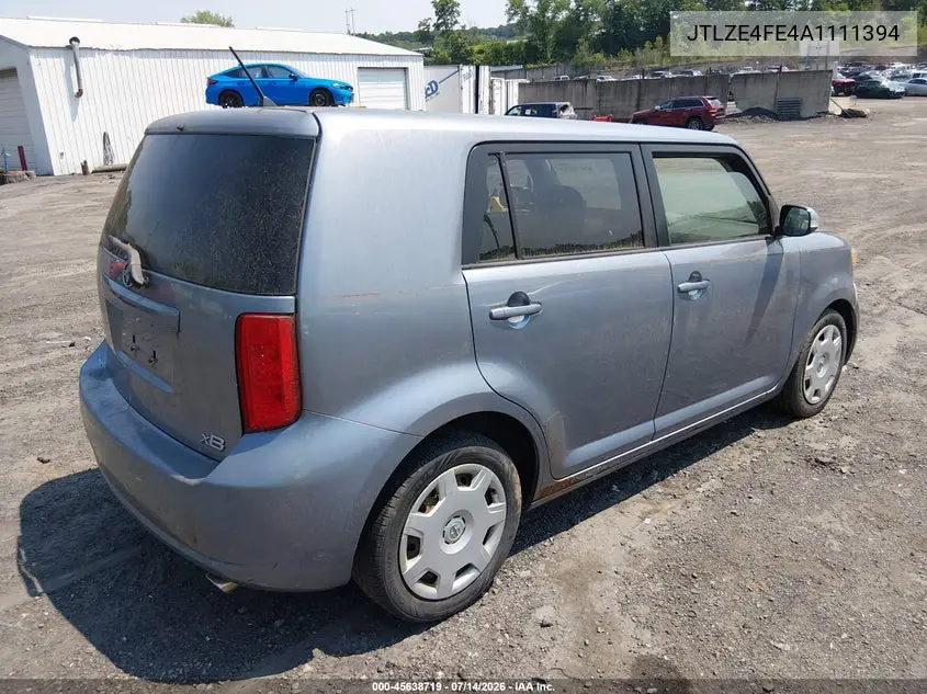 2010 Scion Xb VIN: JTLZE4FE4A1111394 Lot: 45638719