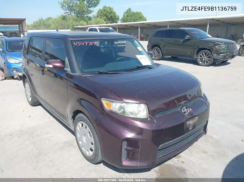2011 Scion Xb VIN: JTLZE4FE9B1136759 Lot: 45477299