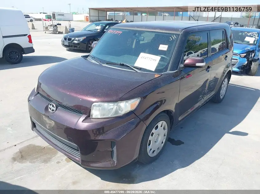 2011 Scion Xb VIN: JTLZE4FE9B1136759 Lot: 45477299