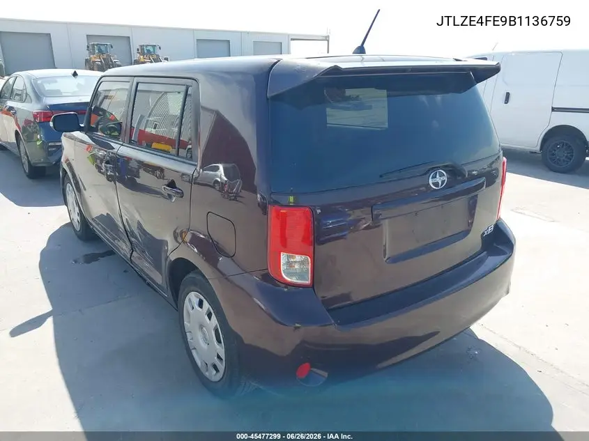 2011 Scion Xb VIN: JTLZE4FE9B1136759 Lot: 45477299
