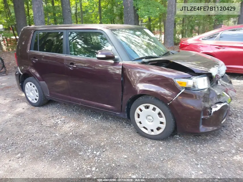 2011 Scion Xb VIN: JTLZE4FE7B1120429 Lot: 45610296