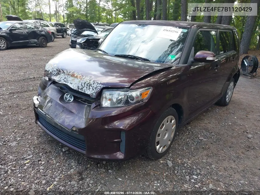 2011 Scion Xb VIN: JTLZE4FE7B1120429 Lot: 45610296