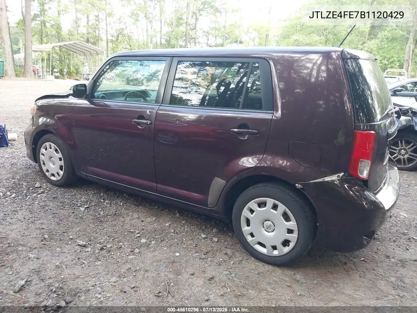 2011 Scion Xb VIN: JTLZE4FE7B1120429 Lot: 45610296