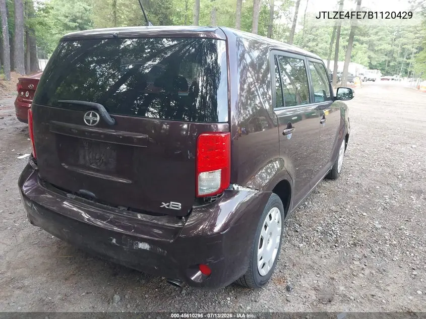 2011 Scion Xb VIN: JTLZE4FE7B1120429 Lot: 45610296