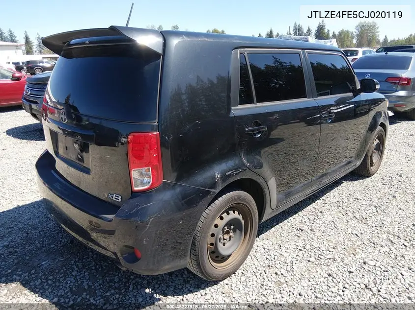 2012 Scion Xb VIN: JTLZE4FE5CJ020119 Lot: 45227918