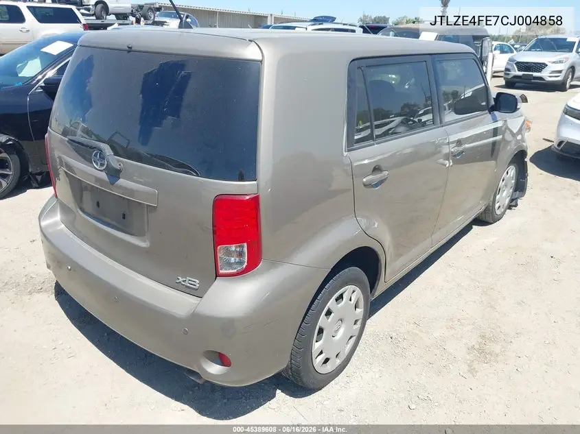 2012 Scion Xb VIN: JTLZE4FE7CJ004858 Lot: 45389608