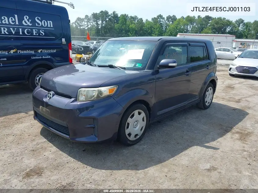 2012 Scion Xb VIN: JTLZE4FE5CJ001103 Lot: 45499595