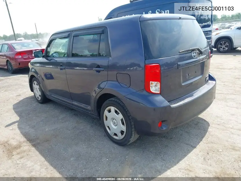2012 Scion Xb VIN: JTLZE4FE5CJ001103 Lot: 45499595