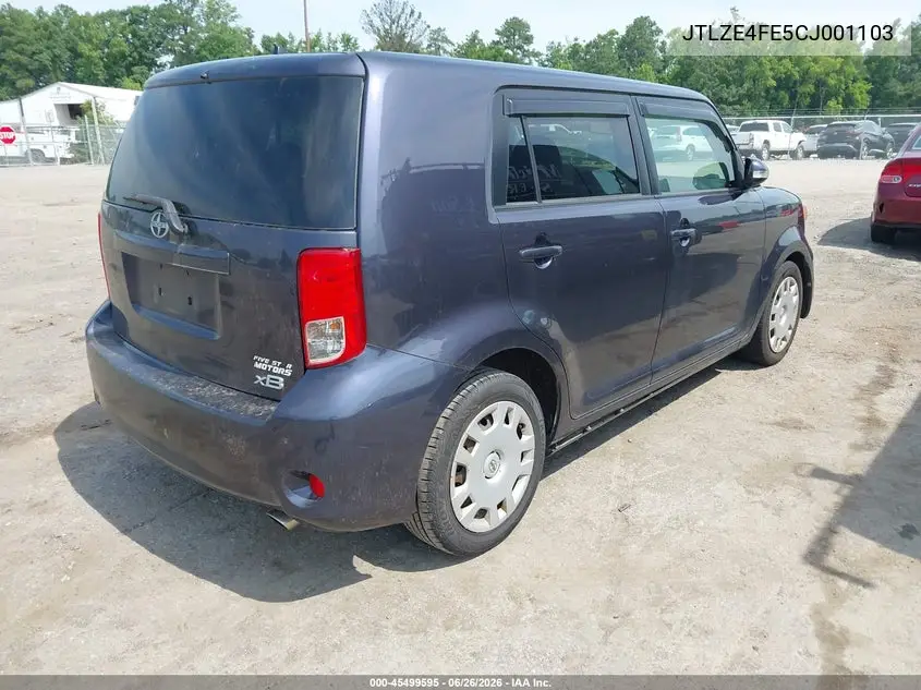 2012 Scion Xb VIN: JTLZE4FE5CJ001103 Lot: 45499595