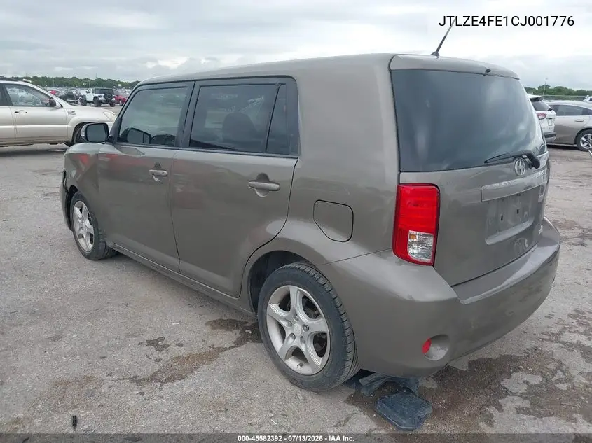 2012 Scion Xb VIN: JTLZE4FE1CJ001776 Lot: 45582392