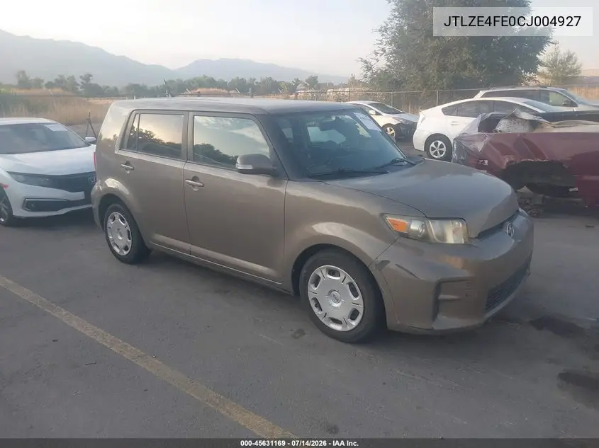 2012 Scion Xb VIN: JTLZE4FE0CJ004927 Lot: 45631169
