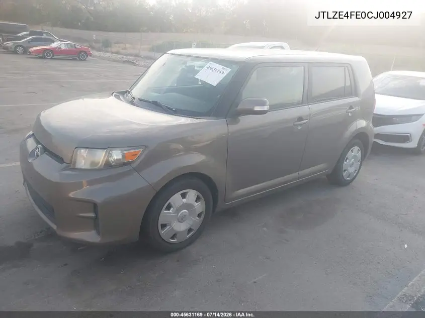 2012 Scion Xb VIN: JTLZE4FE0CJ004927 Lot: 45631169