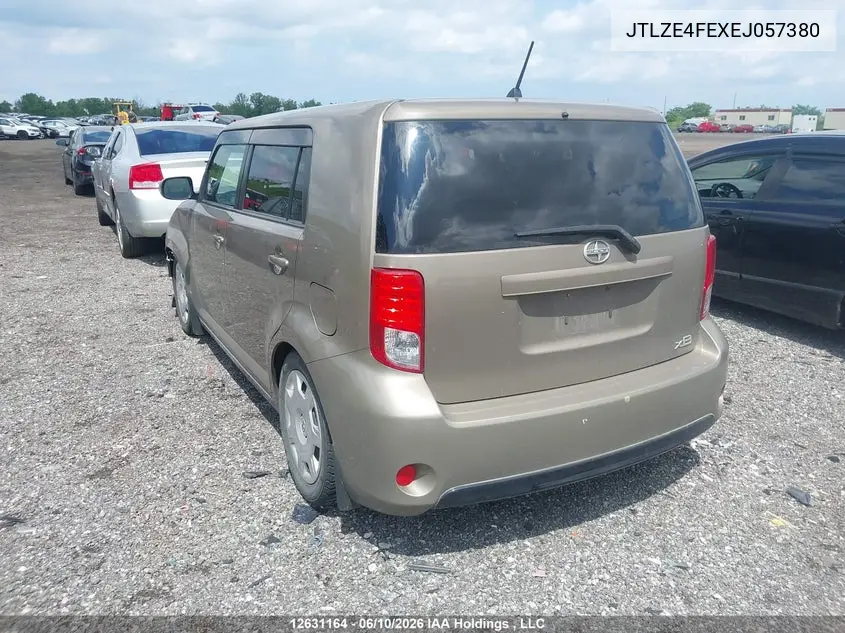2014 Scion Xb VIN: JTLZE4FEXEJ057380 Lot: 12631164