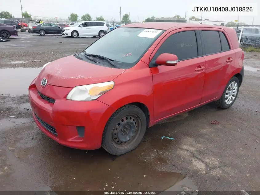 2008 Scion Xd VIN: JTKKU10408J018826 Lot: 44857055