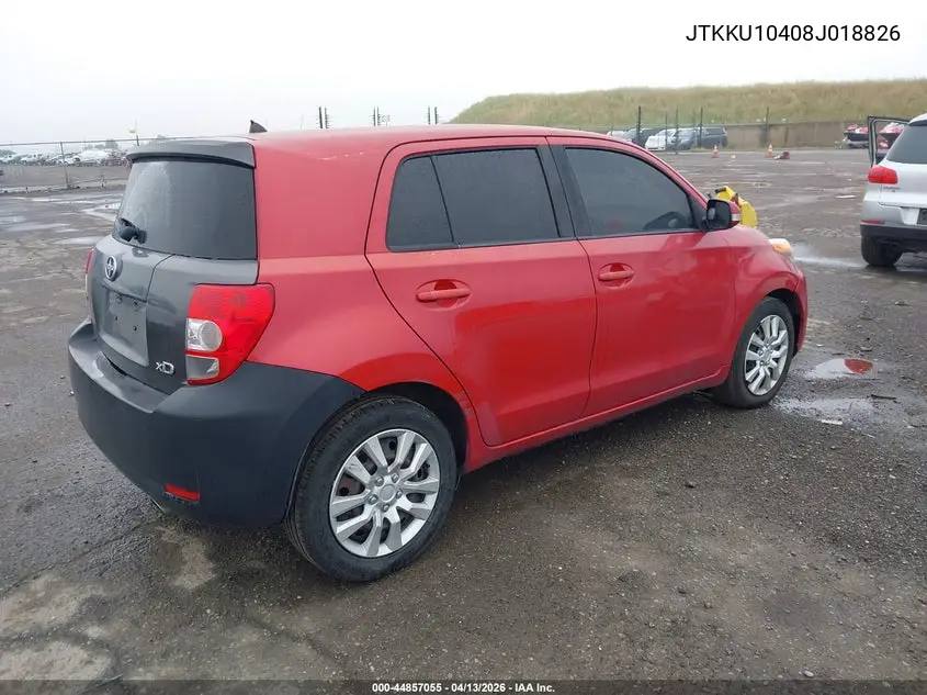 2008 Scion Xd VIN: JTKKU10408J018826 Lot: 44857055