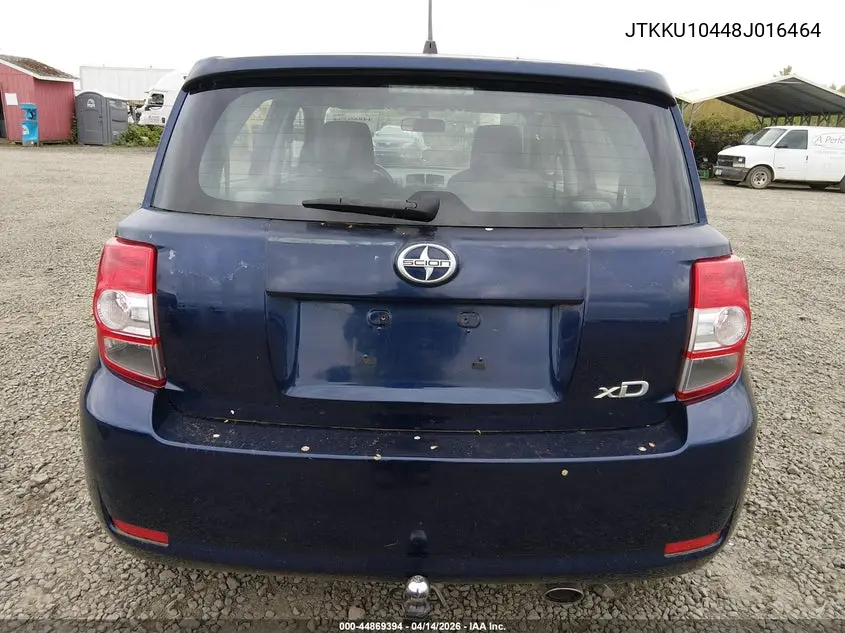2008 Scion Xd VIN: JTKKU10448J016464 Lot: 44869394