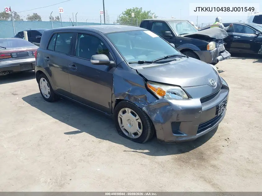 2008 Scion Xd VIN: JTKKU10438J001549 Lot: 45030044