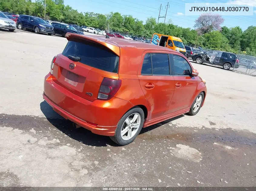 2008 Scion Xd VIN: JTKKU10448J030770 Lot: 45068124
