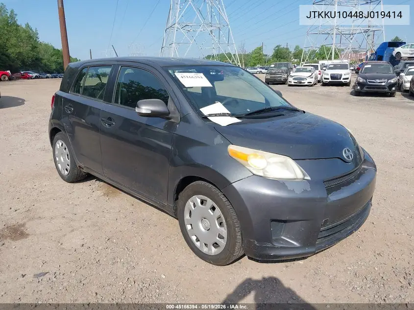 2008 Scion Xd VIN: JTKKU10448J019414 Lot: 45166394