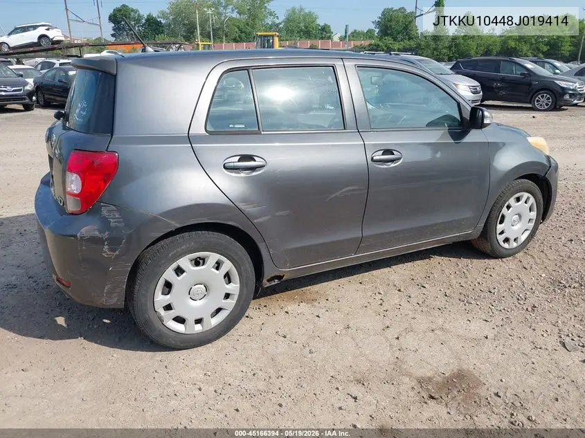 2008 Scion Xd VIN: JTKKU10448J019414 Lot: 45166394