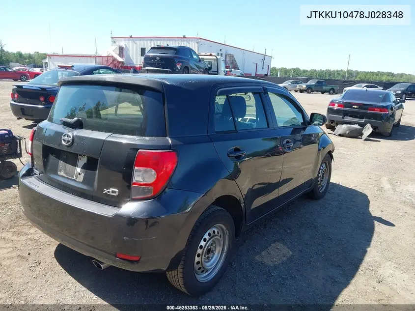 2008 Scion Xd VIN: JTKKU10478J028348 Lot: 45253363