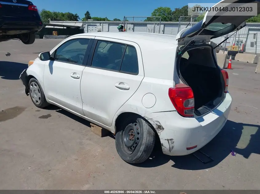 2008 Scion Xd VIN: JTKKU10448J012303 Lot: 45282986